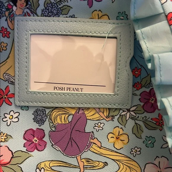 Posh Peanut Disney Princess Floral Blue Kids Backpack - Picture 5 of 12